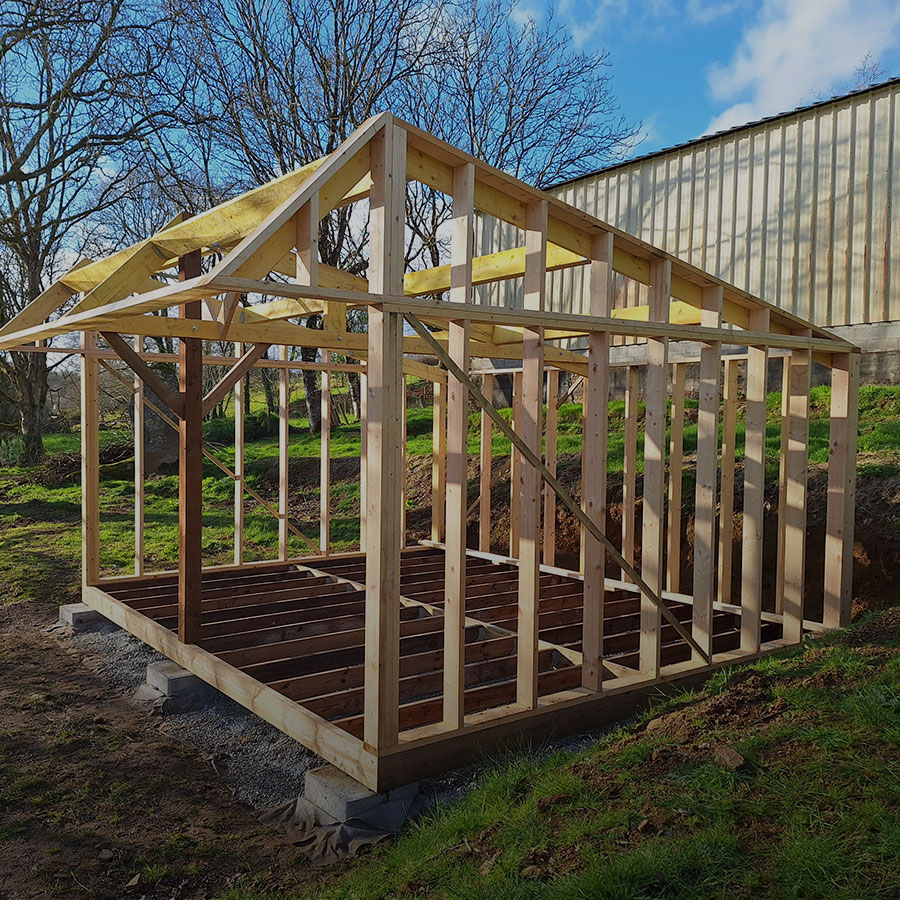 rénovation d'ossatures bois à Pluvigner